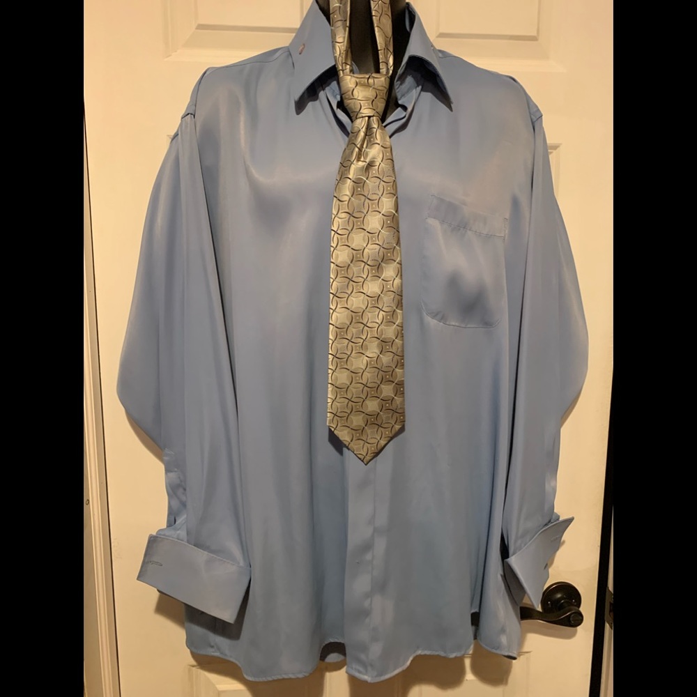 Men’s Lucasini dress shirt and Laurant Bennet tie